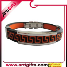 Pulsera de metal con diseño de logotipo más económica